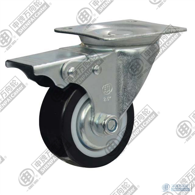2" Black PU Swivel Locking Caster Wheel
