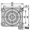 2.5"Micro Duty PP Swivel Locking Caster Wheel