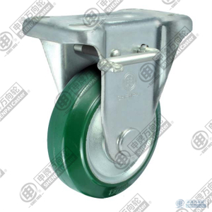 3" Steel Core Rubber Rigid Locking Caster Wheel