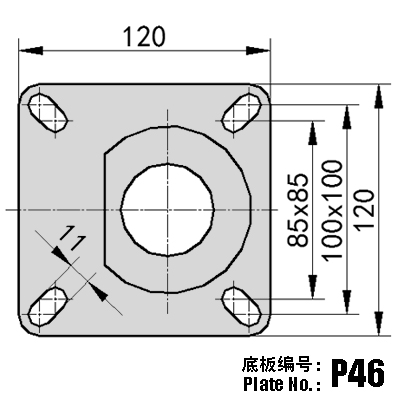 4 Inch Japan Style Floor Lock 